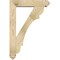 Ekena Millwork Olympic Arts and Crafts Rough Sawn Bracket w/ Offset Brace, Douglas Fir, 6"W x 26"D x 38"H BKT0604X26X38OLY03RDF - alternate 2
